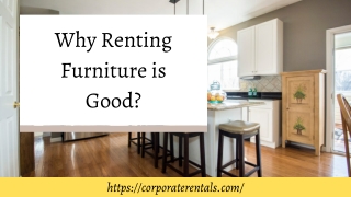 Why Renting Furniture is Good