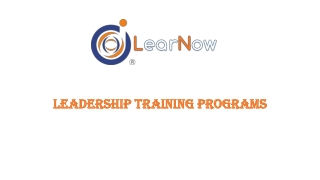 Leadership Training Programs