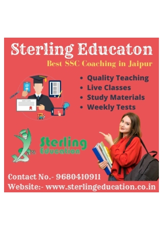 Sterling Education - Best SSC Coaching in Jaipur