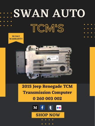 2015 Jeep Renegade TCM Transmission Computer 0 260 003 002