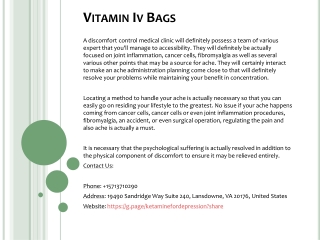 Vitamin Iv Bags