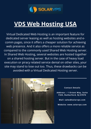 VDS Web Hosting USA