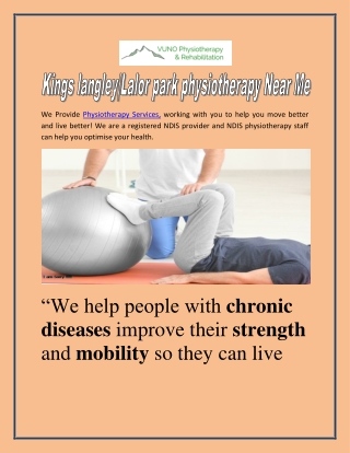 Kings langleyLalor park physiotherapy Near Me
