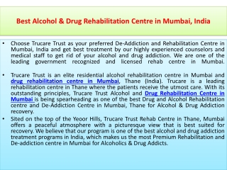 Drug rehabilitation Centre in Mumbai