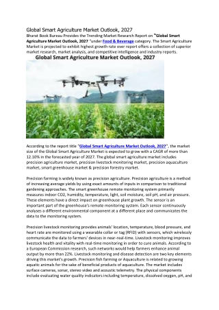 Global Smart Agriculture Market Outlook