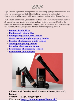 Ecommerce photography