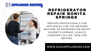 Refrigerator Repair Bonita Springs | Appliance Doctor Inc
