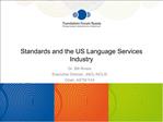 Standards and the US Language Services Industry
