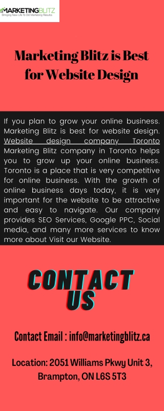 Marketing Blitz is Best for Website Design