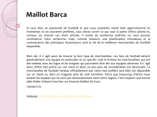 Maillot Barca