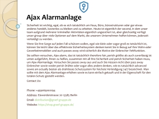 Ajax Alarmanlage