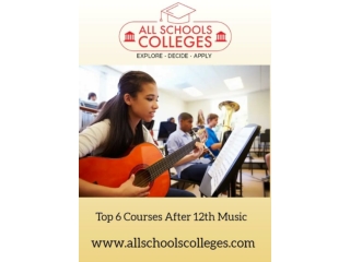 Top Courses After 12th Music