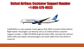 United Airlines Customer Support Number  1-866-579-8033