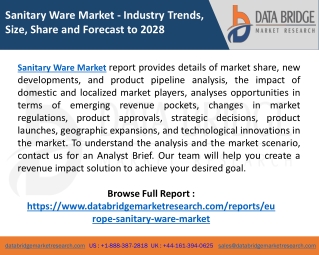 Europe Sanitary Ware Market