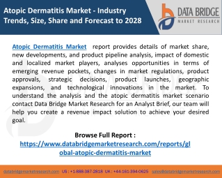 Global Atopic Dermatitis Market