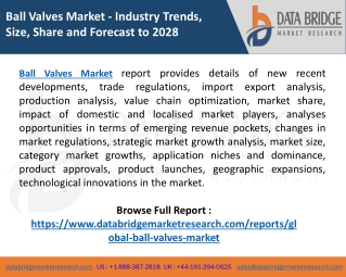 Global Ball Valves Market