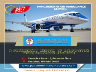 Use Highly Advanced Medical Tools by Panchmukhi Air Ambulance in Raipur and Vellore