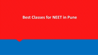 Best Classes for NEET in Pune
