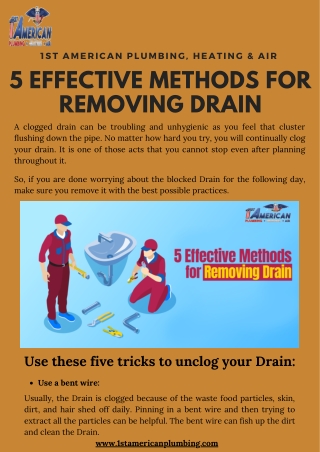 5 Effective Methods for Removing Drain