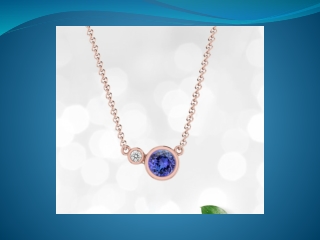 Tanzanite Solitaire Pendant | Chordia Jewels