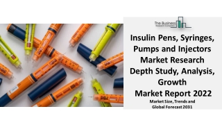 Insulin Pens, Syringes, Pumps and Injectors Market Research Depth Study