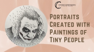 Portraits Created with Paintings of Tiny People