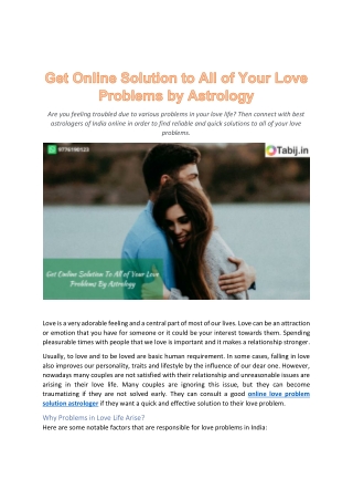 Get Online Solution To All of Your Love Problems By Astrology-converted