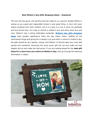 Best Mother’s Day Gifts Shopping Ideas – Explained