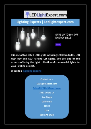 Lighting Experts | Ledlightexpert.com