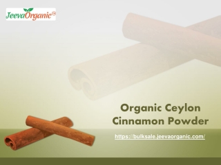 Organic Ceylon Cinnamon Powder