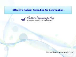 Effective Natural Remedies for Constipation