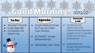 Angles Quiz Review
