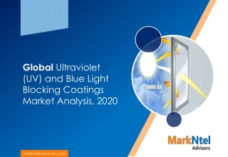 MarkNtel Advisors_Global Ultraviolet (UV) and Blue Light Blocking Coatings Market Analysis, 2020_Sample