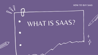 What is SaaS?