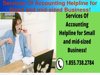 Services Of Accounting Helpline for Small and mid