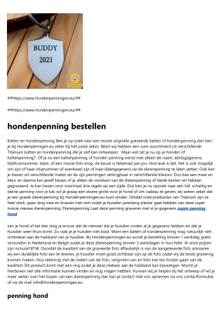dierenpenning graveren