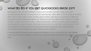 Easy method to resolve QuickBooks Error 557