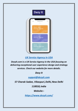 Top UX Design Agency in USA