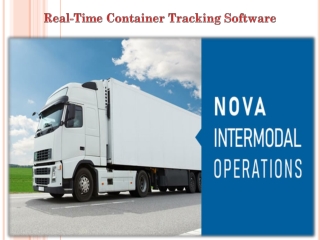 Real-Time Container Tracking Software