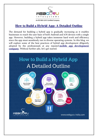 How to Build a Hybrid App: A Detailed Outline