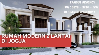 PALING MODERN, Hubungi 0878-3930-1999, Perumahan Jogja Kota Terbaik Famous Regen