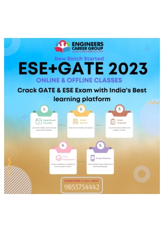 Best ESE Coaching In Chandigarh  Engineers Career Group