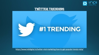 Which is the best company for twitter trending services in India
