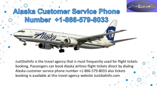Alaska Airlines Customer Service Phone Number  1-866-579-8033
