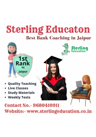 Sterling Education - Best Bank Coaching in Jaipur