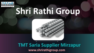TMT Saria Supplier Mirzapur – Shri Rathi Group