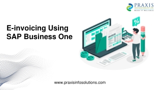 E-invoicing using SAP Business One