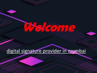 digital signature provider in mumbai