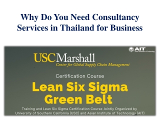 Why Do You Need Consultancy Services in Thailand for Business