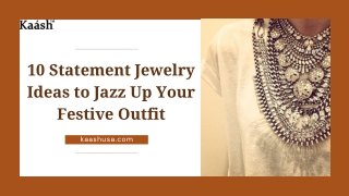 10 Statement Jewelry Ideas to Jazz Up Your Festive Outfit